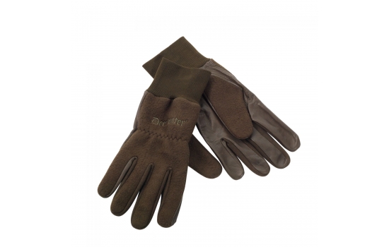 Fleece Gloves with Leather 8761