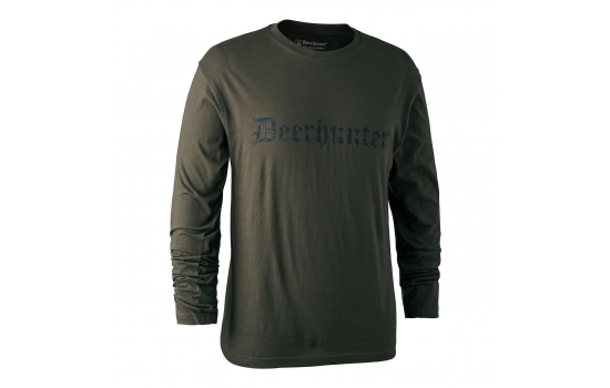DEERHUNTER  Logo T-shirt with long sleeves