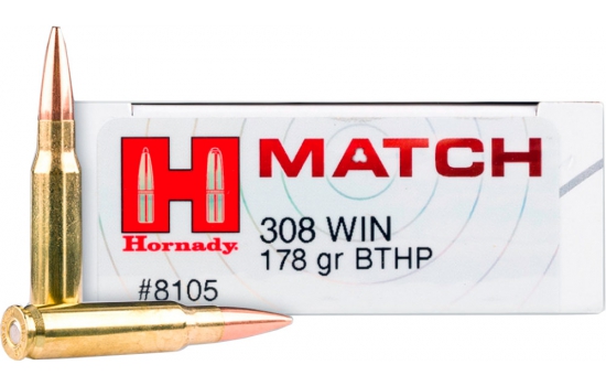 Hornady Match кал .308 Win BTHP 11.53g /178gr